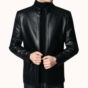 Jaqueta Masculina de Couro Michigan Elegante