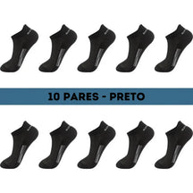 Meias Soquete Algodão - Kit 10 Pares