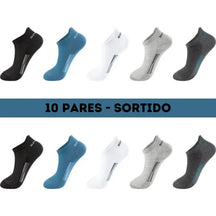 Meias Soquete Algodão - Kit 10 Pares