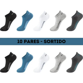 Meias Soquete Algodão - Kit 10 Pares