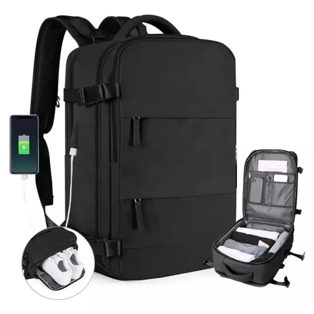 Mochila Executiva 50L Impermeável Multicompartimentos
