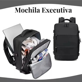Mochila Executiva 50L Impermeável Multicompartimentos