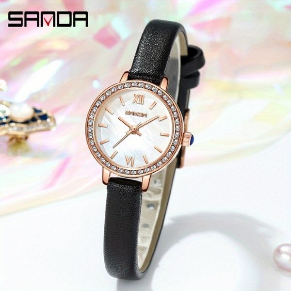 relogio feminino couro