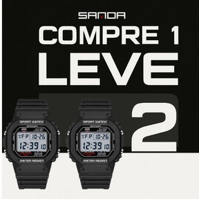 Relógio Digital Masculino Preto DigiSport - Sanda | Compre 1 e Leve 2