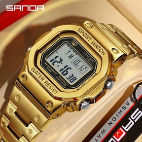relogio masculino dourado
