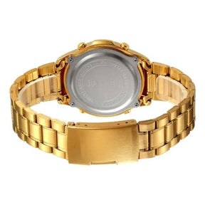 Relógio Masculino Dourado Geoffrey - Sanda