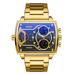 Relógio Masculino Dourado Rider - Sanda