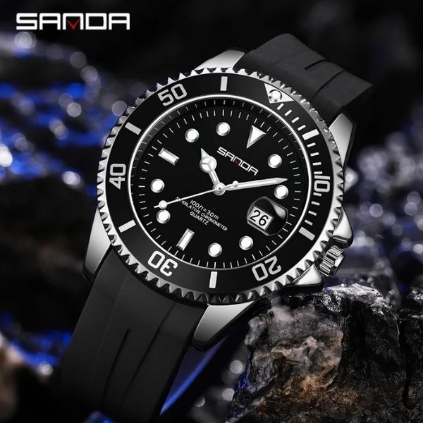 relogio masculino pulseira de borracha