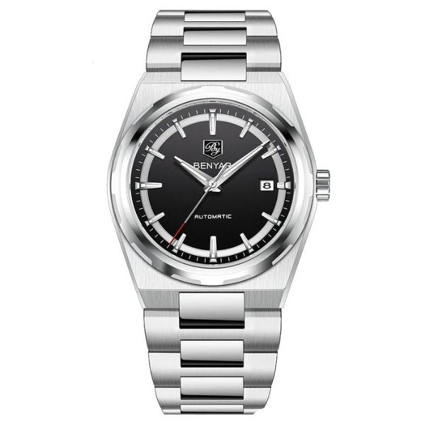 Relógio Masculino Prata Benyar Valhalla Black