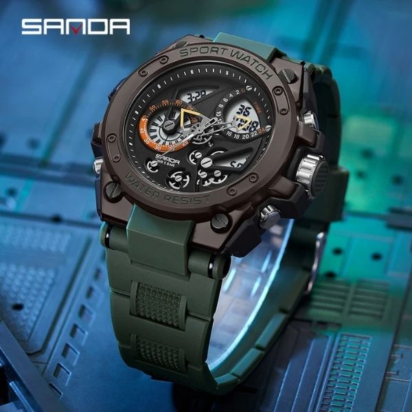 relogio masculino pulseira de borracha