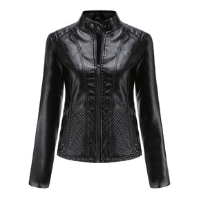 Jaqueta Feminina Estilo Biker com Zíper Luxy - (Promoção de Inverno 2025)