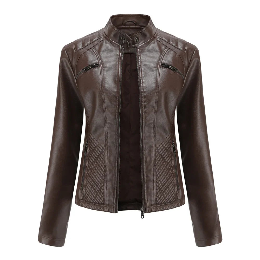 Jaqueta Feminina Casual com Zíper Estilo Streetwear - (Promoção de Inverno 2025)