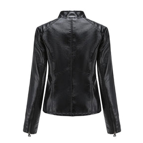 Jaqueta Feminina Estilo Biker com Zíper Luxy - (Promoção de Inverno 2025)