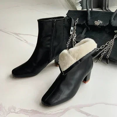 Bota de Couro Vintage Aveludada Heritage