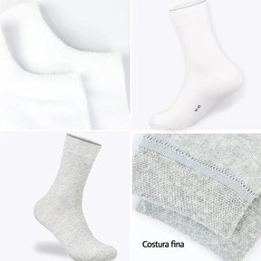 Kit 6 Pares Meias com Algodão