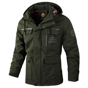 Casaco Masculino Casual Impermeável Com Capuz e Forro - (Promoção de Inverno 2025)