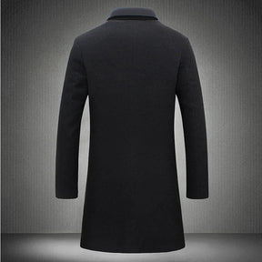 Jaqueta Longa Masculina de Inverno Lã Premium - (Promoção de Inverno 2025