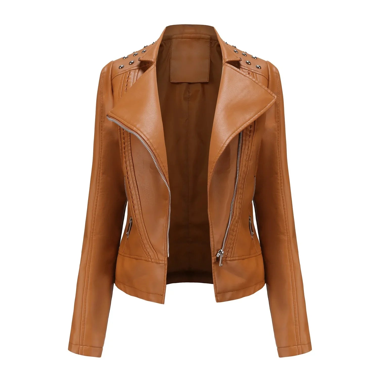 Jaqueta Feminina Fashion Style Estilo Biker com Zíper - (Promoção de Inverno 2025)