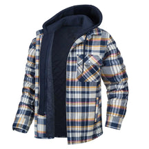Casaco Masculino Quadriculado Para Inverno com Capuz Forro de Algodão - (Promoção de Inverno 2025)