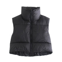 Colete Feminino Acolchoado sem Mangas Gola Alta em Algodão - (Promoção de Inverno 2025)