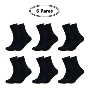 Kit 6 Pares Meias com Algodão