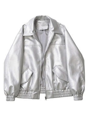 Casaco Feminino Curto em Faux Leather com Toque Vintage - (Promoção de Inverno 2025)