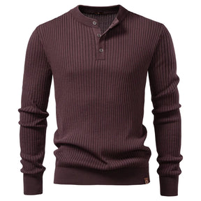Camiseta Masculina Henley Manga Longa Siena