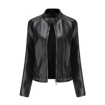 Jaqueta Feminina Estilo Punk Rock com Gola Alta - (Promoção de Inverno 2025)