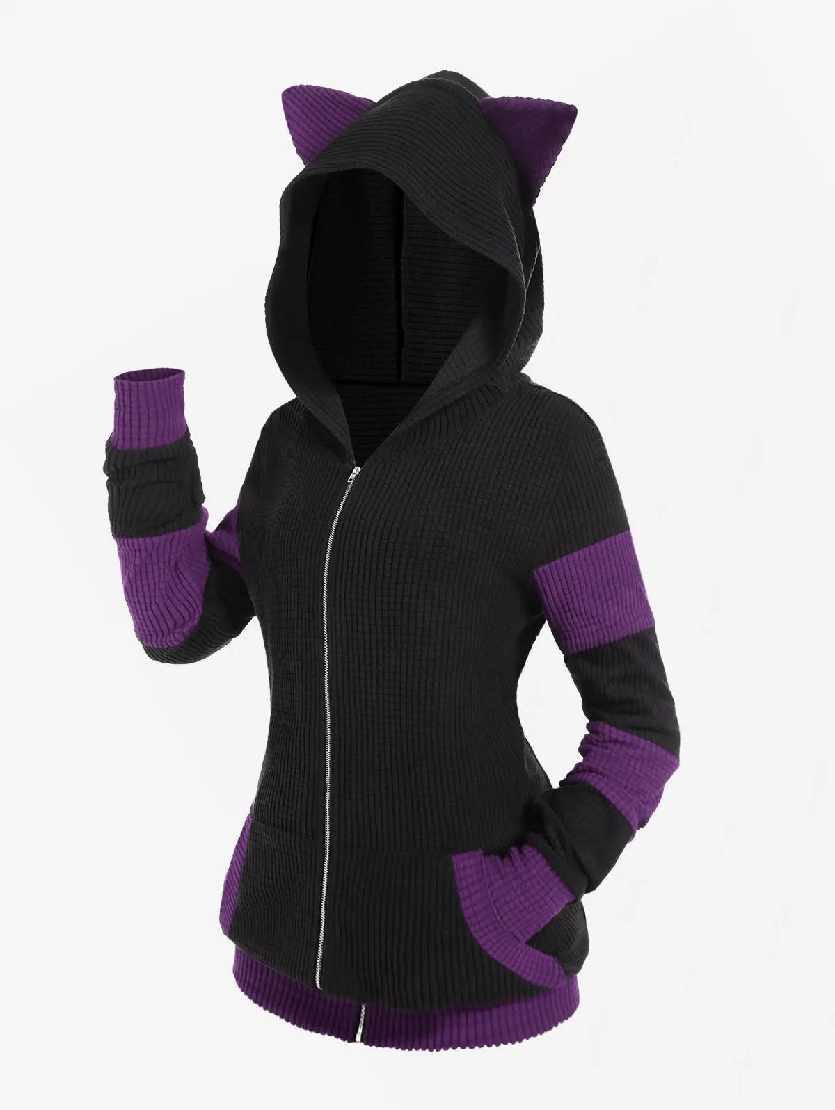 Casaco Feminino Para Inverno Capuz com Orelhinhas - (Promoção de Inverno 2025)