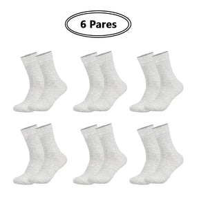 Kit 6 Pares Meias com Algodão