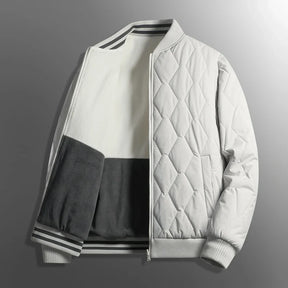 Casaco Masculino Puffer Dupla Face com Zíper – (Promoção de Inverno 2025)
