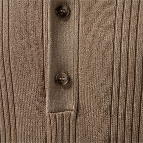 Camiseta Masculina Tricot Gola Henley Amalfi