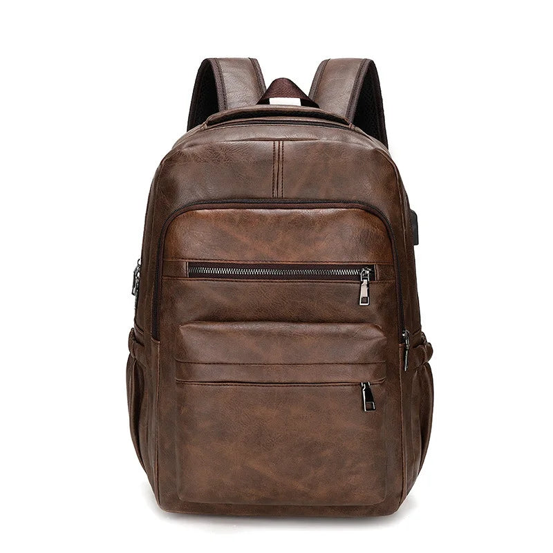Mochila Executiva de Couro com USB | Business