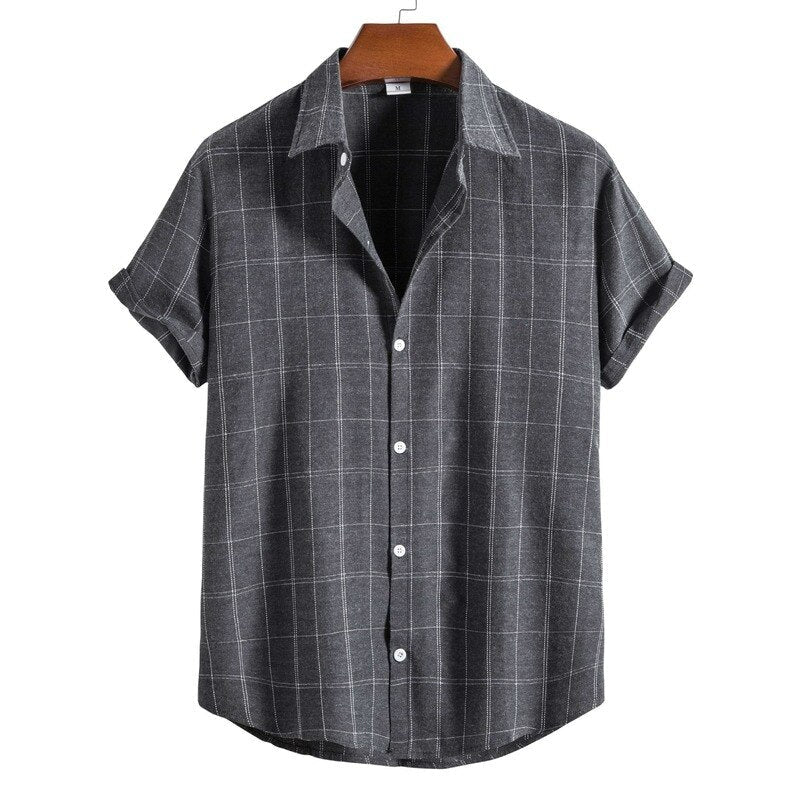 Camisa Casual Manga Curta Lunar