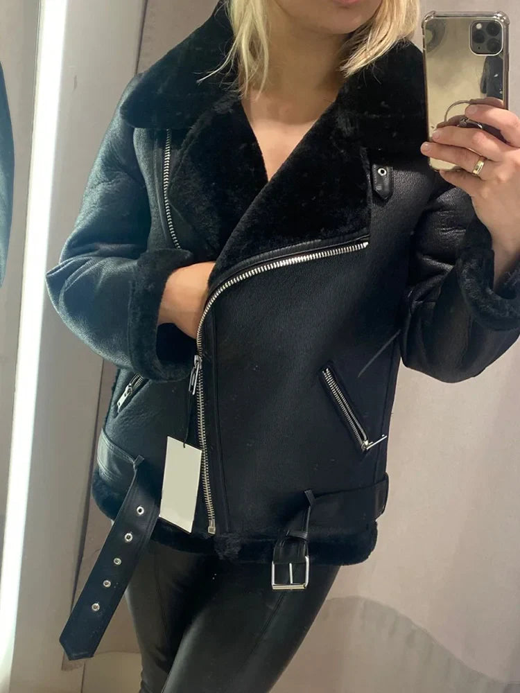 Casaco Feminino Acolchoado Faux com Gola - (Promoção de Inverno 2025)