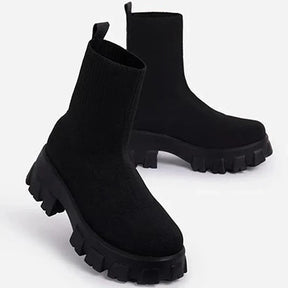 Bota Feminina com Plataforma Cano Curto (Promoção de Inverno 2025)