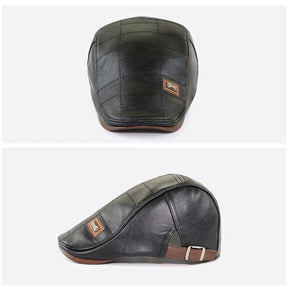Boina Masculina Italiana de Couro - (Promoção de Inverno 2025)
