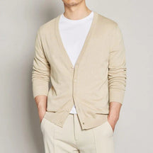 Cardigan Masculino Com Botões - (Promoção de Inverno 2025)