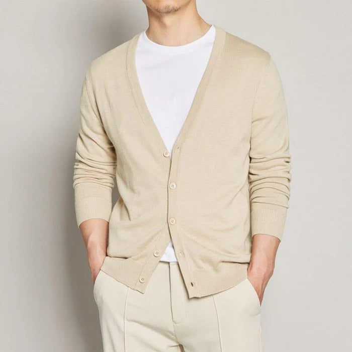 Cardigan Masculino Com Botões - (Promoção de Inverno 2025)