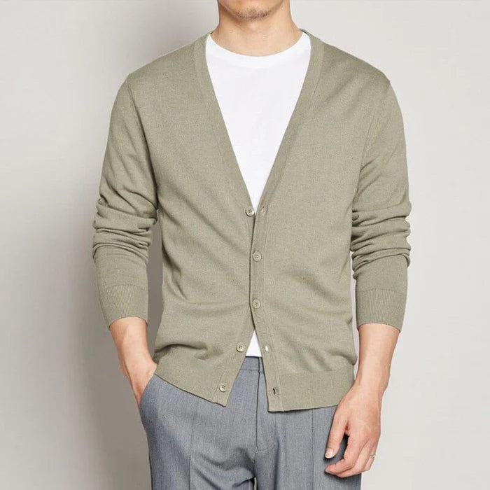 Cardigan Masculino Com Botões - (Promoção de Inverno 2025)