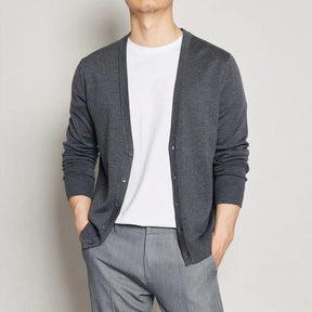 Cardigan Masculino Com Botões - (Promoção de Inverno 2025)