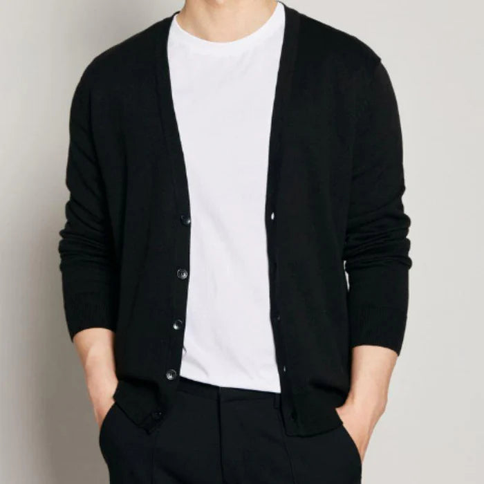 Cardigan Masculino Com Botões - (Promoção de Inverno 2025)