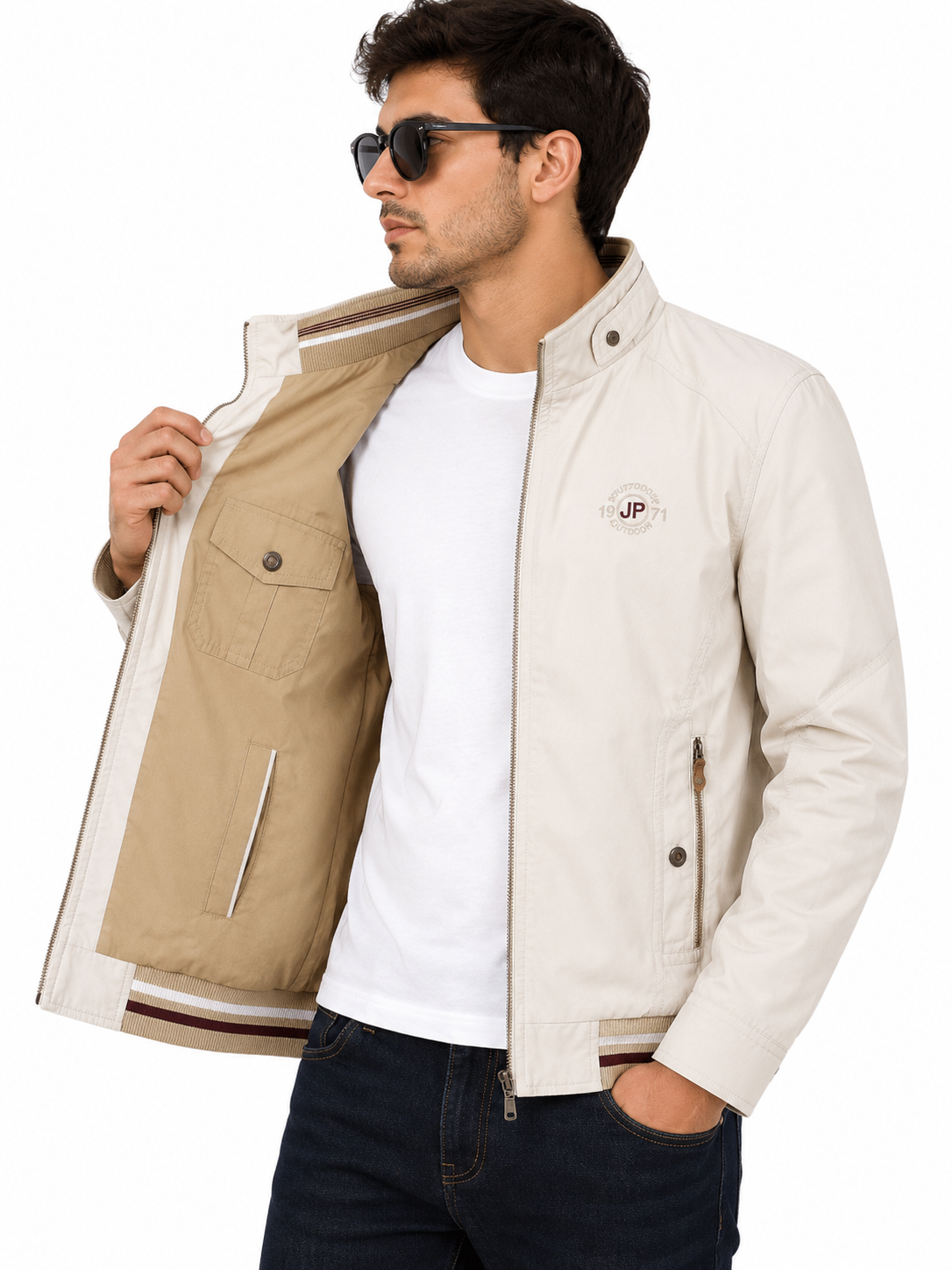 Casaco Masculino Militar Reversível de Algodão