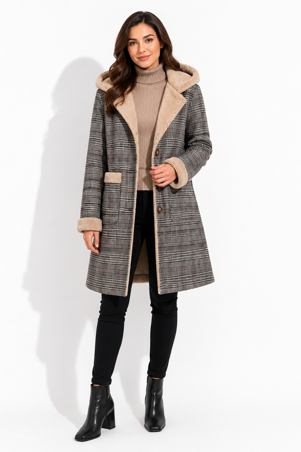 Casaco Feminino Forrado Elegante e Charmoso Elegance