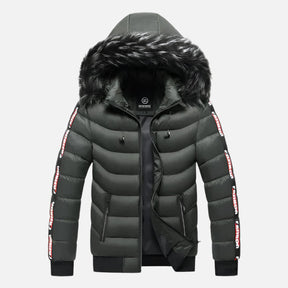 Jaqueta Puffer Masculina Capuz Forrado