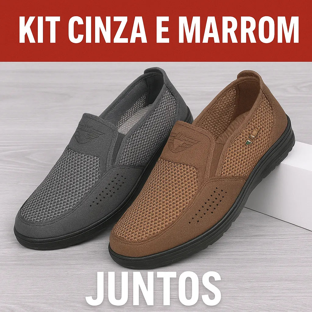 Sapato Mocassim Masculino Respirável