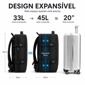 Mochila de Viagem  Impermeável Max Voyage com USB