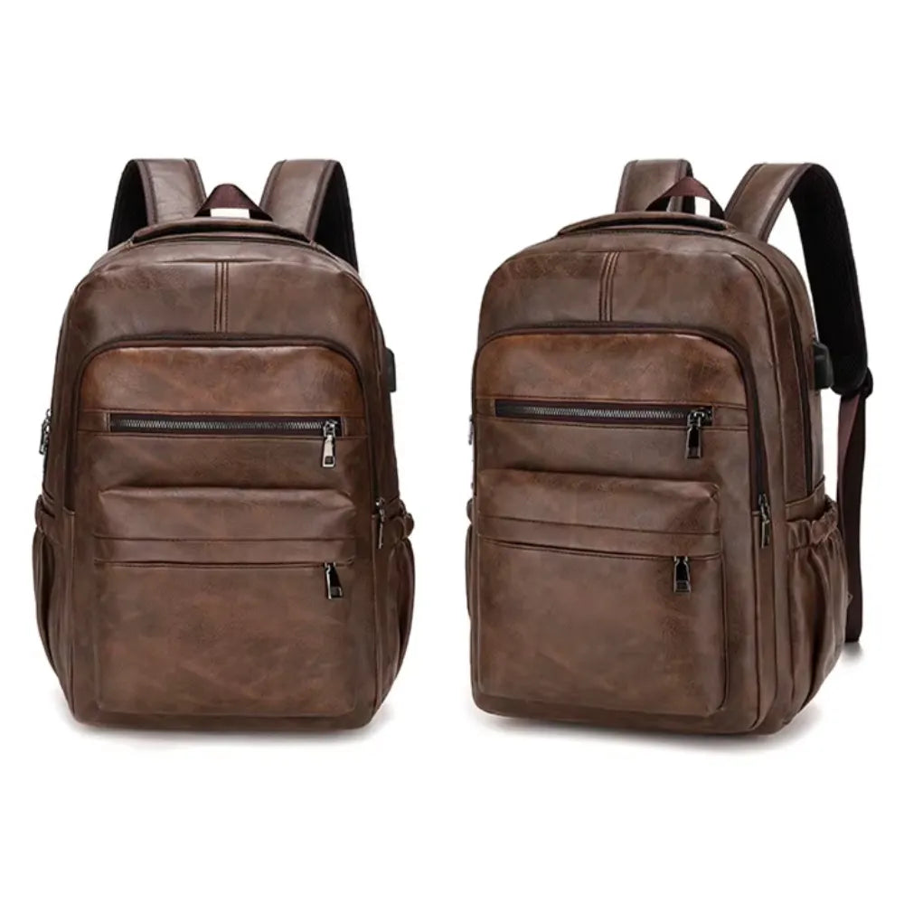 Mochila Executiva de Couro com USB | Business