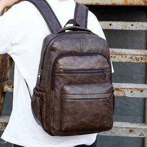 Mochila Executiva de Couro com USB | Business