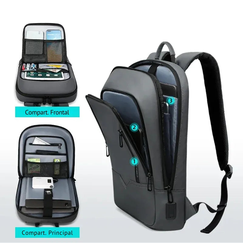 Mochila Executiva Compacta para Notebook 17" Casualle